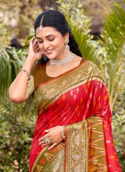 BUNAWAT POCHAMPALLI SILK VOL-05 1001 TO 1008 DESIGNER SILK SAREE WHOLESALER IN INDIA